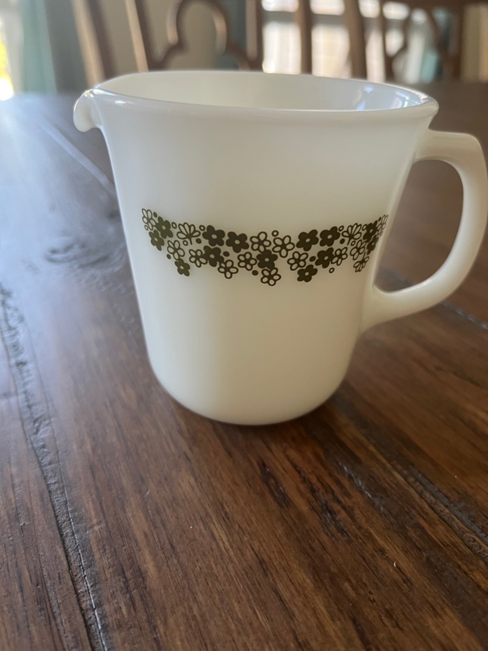 PYREX Vintage Spring Blossom also known as Crazy Daisy Creamer